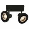 Luminaires Lucide Spots Et Projecteurs|Plafonnier Lucide SENSAS Noir, 2 lumières