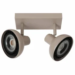 Luminaires Lucide Spots Et Projecteurs|Plafonnier Lucide SENSAS Beige, 2 lumières