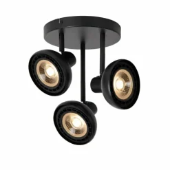 Luminaires Lucide Spots Et Projecteurs|Plafonnier Lucide SENSAS Noir, 3 lumières