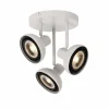 Luminaires Lucide Spots Et Projecteurs|Plafonnier Lucide SENSAS Blanc, 3 lumières