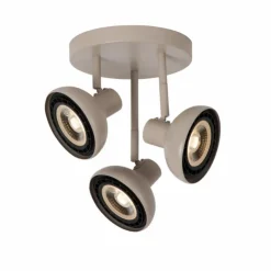 Luminaires Lucide Spots Et Projecteurs|Plafonnier Lucide SENSAS Beige, 3 lumières