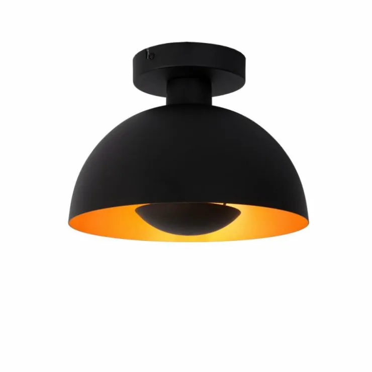 Luminaires Lucide Plafonniers|Plafonnier Lucide SIEMON Noir, 1 lumière