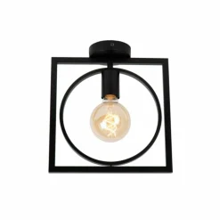 Luminaires Lucide Plafonniers|Plafonnier Lucide SUUS Noir, 1 lumière