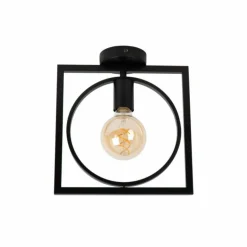 Luminaires Lucide Plafonniers|Plafonnier Lucide SUUS Noir, 1 lumière