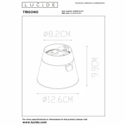 Luminaires Lucide Spots Et Projecteurs|Plafonnier Lucide TRIGONO Blanc, 1 lumière