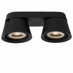 Luminaires Lucide Spots Et Projecteurs|Plafonnier Lucide TRIGONO Noir, 2 lumières