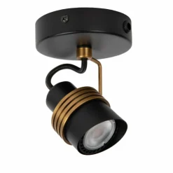 Luminaires Lucide Plafonniers|Plafonnier Lucide TUNDRAN Noir, 1 lumière