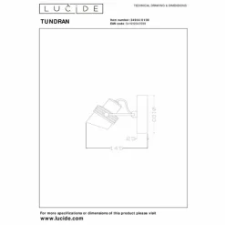 Luminaires Lucide Plafonniers|Plafonnier Lucide TUNDRAN Noir, 1 lumière
