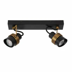 Luminaires Lucide Plafonniers|Plafonnier Lucide TUNDRAN Noir, 2 lumières