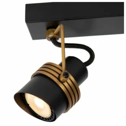 Luminaires Lucide Plafonniers|Plafonnier Lucide TUNDRAN Noir, 2 lumières