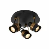 Luminaires Lucide Plafonniers|Plafonnier Lucide TUNDRAN Noir, 3 lumières