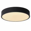 Luminaires Lucide Éclairage Led|Plafonnier Lucide UNAR LED Noir, 1 lumière