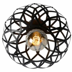 Luminaires Lucide Plafonniers|Plafonnier Lucide WOLFRAM Noir, 1 lumière