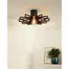 Luminaires Lucide Plafonniers|Plafonnier Lucide ZIDANE Noir, 1 lumière