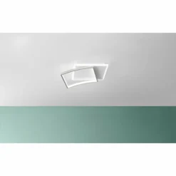 Luminaires Lutec Éclairage Led|Plafonnier Lutec OVEST LED Argenté, Blanc, 1 lumière