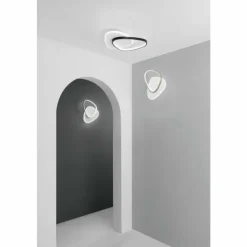 Luminaires Lutec Éclairage Led|Plafonnier Lutec OVEST LED Noir, Blanc, 1 lumière