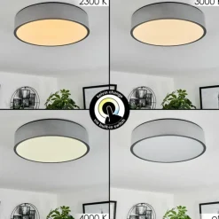 hofstein Éclairage Led|Plafonnier Maho LED Aluminium, 1 lumière