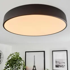 hofstein Éclairage Led|Plafonnier Maho LED Noir, 1 lumière