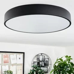 hofstein Éclairage Led|Plafonnier Maho LED Noir, 1 lumière