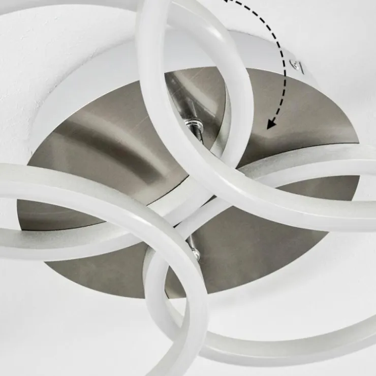Luminaires Globo Lighting Éclairage Led|Plafonnier Malanje LED Nickel mat, 4 lumières
