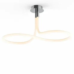Luminaires Mantra Éclairage Led|Plafonnier Mantra NUR LINE LED Chrome, Blanc, 1 lumière