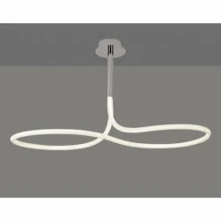 Luminaires Mantra Éclairage Led|Plafonnier Mantra NUR LINE LED Chrome, Blanc, 1 lumière