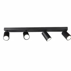 Luminaires Mantra Plafonniers|Plafonnier Mantra SAL BLACK Noir, 4 lumières