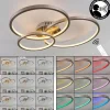 Plafonnier Moemoto LED Nickel mat, 1 lumière, Télécommandes