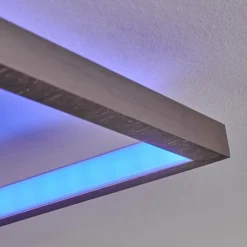Plafonnier Momahaki LED Chrome, 1 lumière, Télécommandes