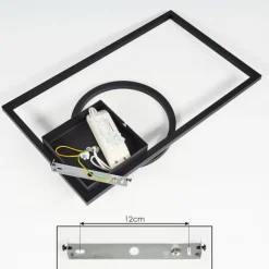 Lampe Éclairage Led|Plafonnier Moya LED Noir, 1 lumière