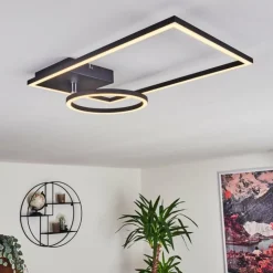 Lampe Éclairage Led|Plafonnier Moya LED Noir, 1 lumière