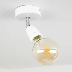 hofstein Spots Et Projecteurs|Plafonnier Musland Chrome, Blanc, 1 lumière