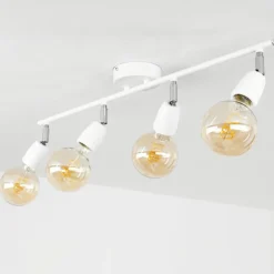 hofstein Spots Et Projecteurs|Plafonnier Musland Chrome, Blanc, 4 lumières