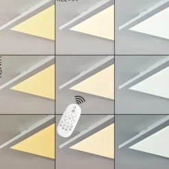 hofstein Éclairage Led|Plafonnier Nexo LED Blanc, 1 lumière, Télécommandes