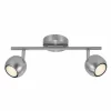 Luminaires Nordlux Spots Et Projecteurs|Plafonnier Nordlux CHICAGO Acier inoxydable, 2 lumières