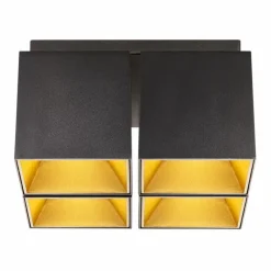 Luminaires Nordlux Plafonniers|Plafonnier Nordlux ETHAN Noir, 4 lumières