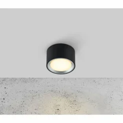Luminaires Nordlux Éclairage Led|Plafonnier Nordlux Fallon LED Noir, 1 lumière