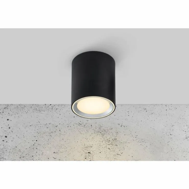 Luminaires Nordlux Éclairage Led|Plafonnier Nordlux Fallon LED Noir, 1 lumière