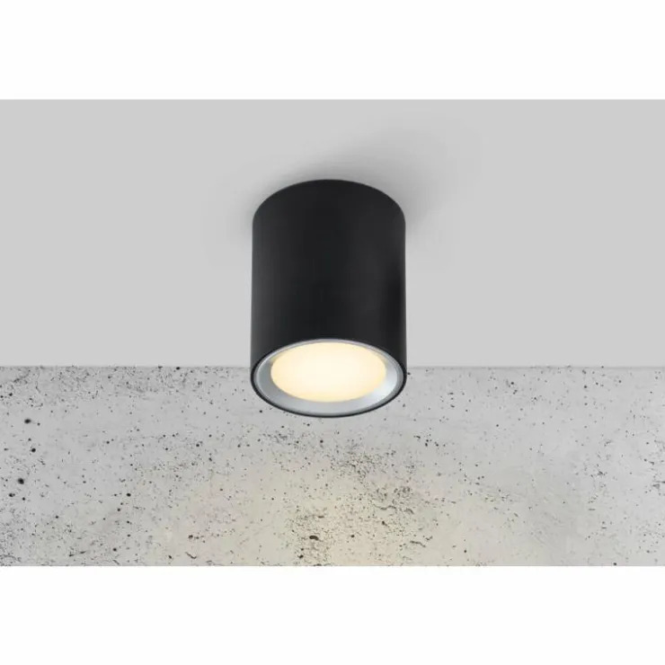 Luminaires Nordlux Éclairage Led|Plafonnier Nordlux Fallon LED Noir, 1 lumière
