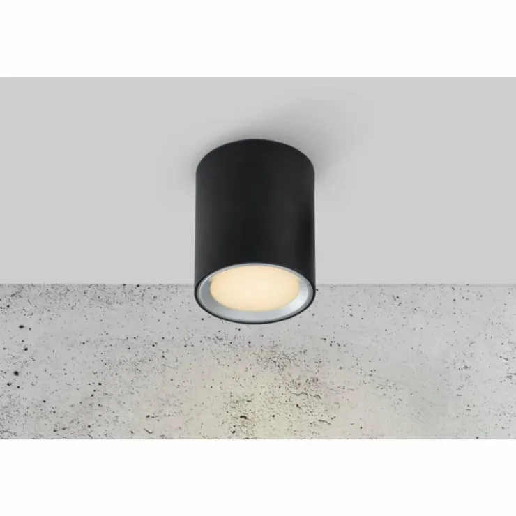 Luminaires Nordlux Éclairage Led|Plafonnier Nordlux Fallon LED Noir, 1 lumière