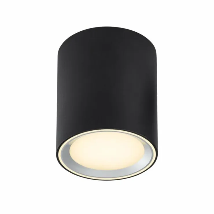 Luminaires Nordlux Éclairage Led|Plafonnier Nordlux Fallon LED Noir, 1 lumière
