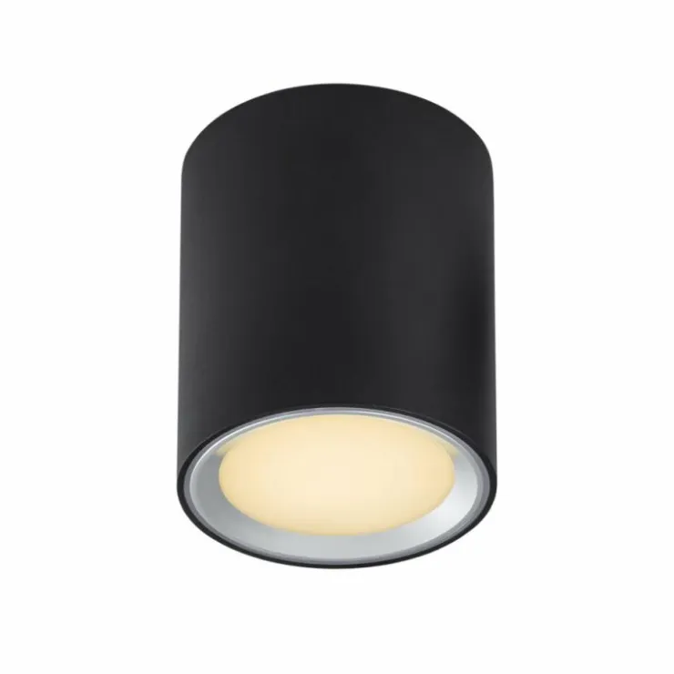 Luminaires Nordlux Éclairage Led|Plafonnier Nordlux Fallon LED Noir, 1 lumière
