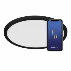 Plafonnier Nordlux OjaSmart LED Noir, 1 lumière