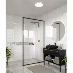 Luminaires Nordlux Éclairage Led|Plafonnier Nordlux THEROS LED Chrome, 1 lumière