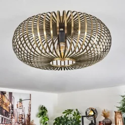 hofstein Plafonniers|Plafonnier Oravi Vieux laiton, 1 lumière