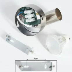 hofstein Éclairage Led|Plafonnier Oula LED Nickel mat, 1 lumière