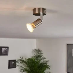 hofstein Éclairage Led|Plafonnier Oula LED Nickel mat, 1 lumière