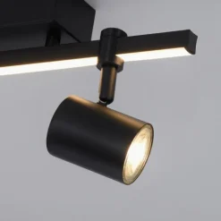 Luminaires Paul Neuhaus Spots Et Projecteurs|Plafonnier Paul Neuhaus BARIK LED Noir, 2 lumières