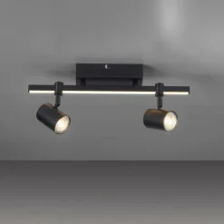 Luminaires Paul Neuhaus Spots Et Projecteurs|Plafonnier Paul Neuhaus BARIK LED Noir, 2 lumières
