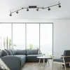 Luminaires Paul Neuhaus Éclairage Led|Plafonnier Paul Neuhaus BARIK LED Noir, 6 lumières